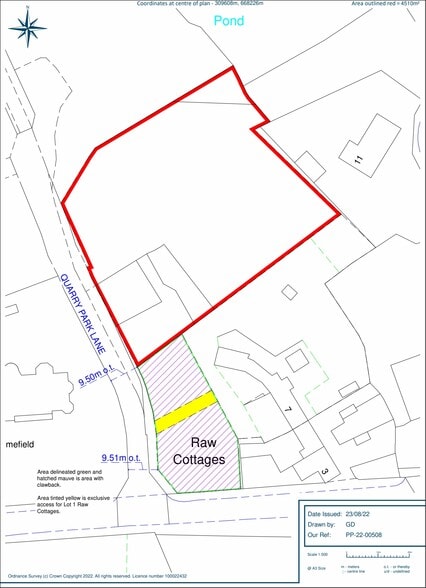 Land At Raw Cottages, East Calder for sale - Site Plan - Image 1 of 6