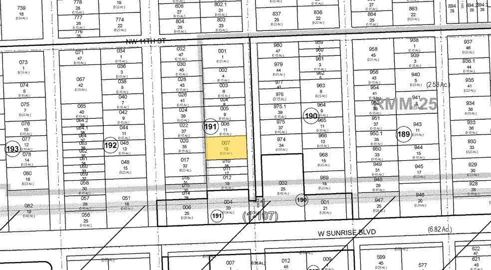 1021 NW 4th Ave, Fort Lauderdale, FL à vendre - Plan cadastral - Image 3 de 19