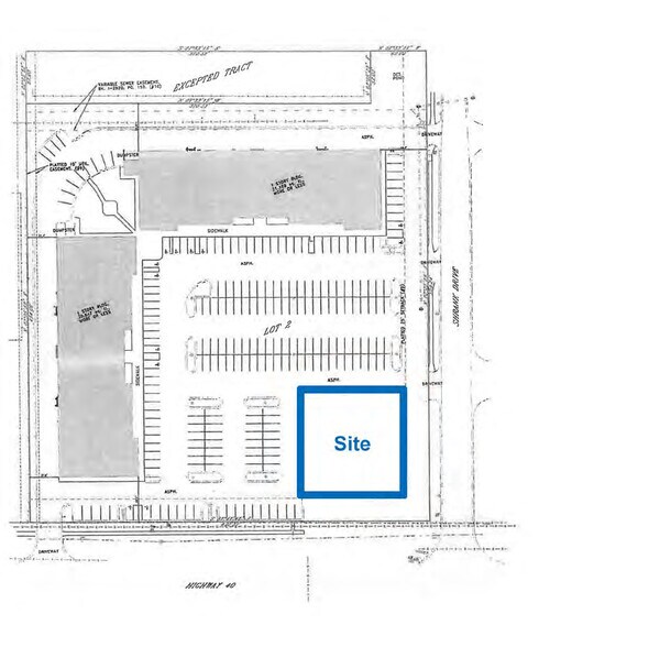NWC of E US Hwy 40 & S Shrank Dr, Independence, MO à vendre - Plan de site - Image 3 de 3