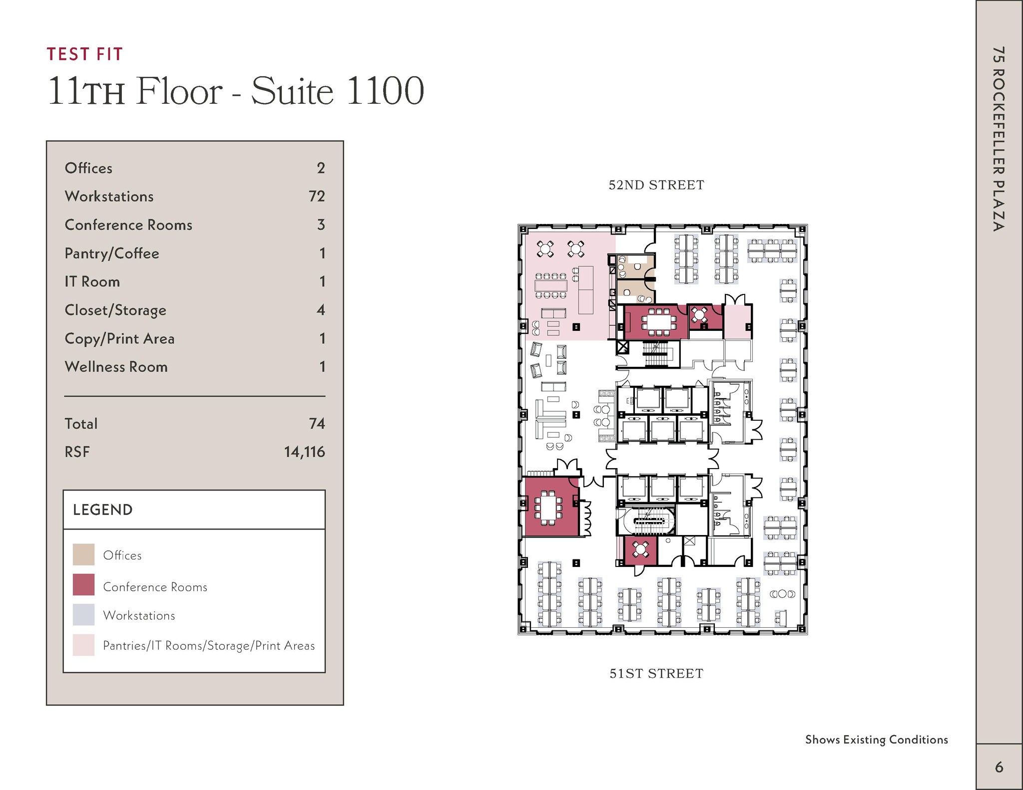 75 Rockefeller Plaza, New York, NY à louer Plan d’étage- Image 1 de 6