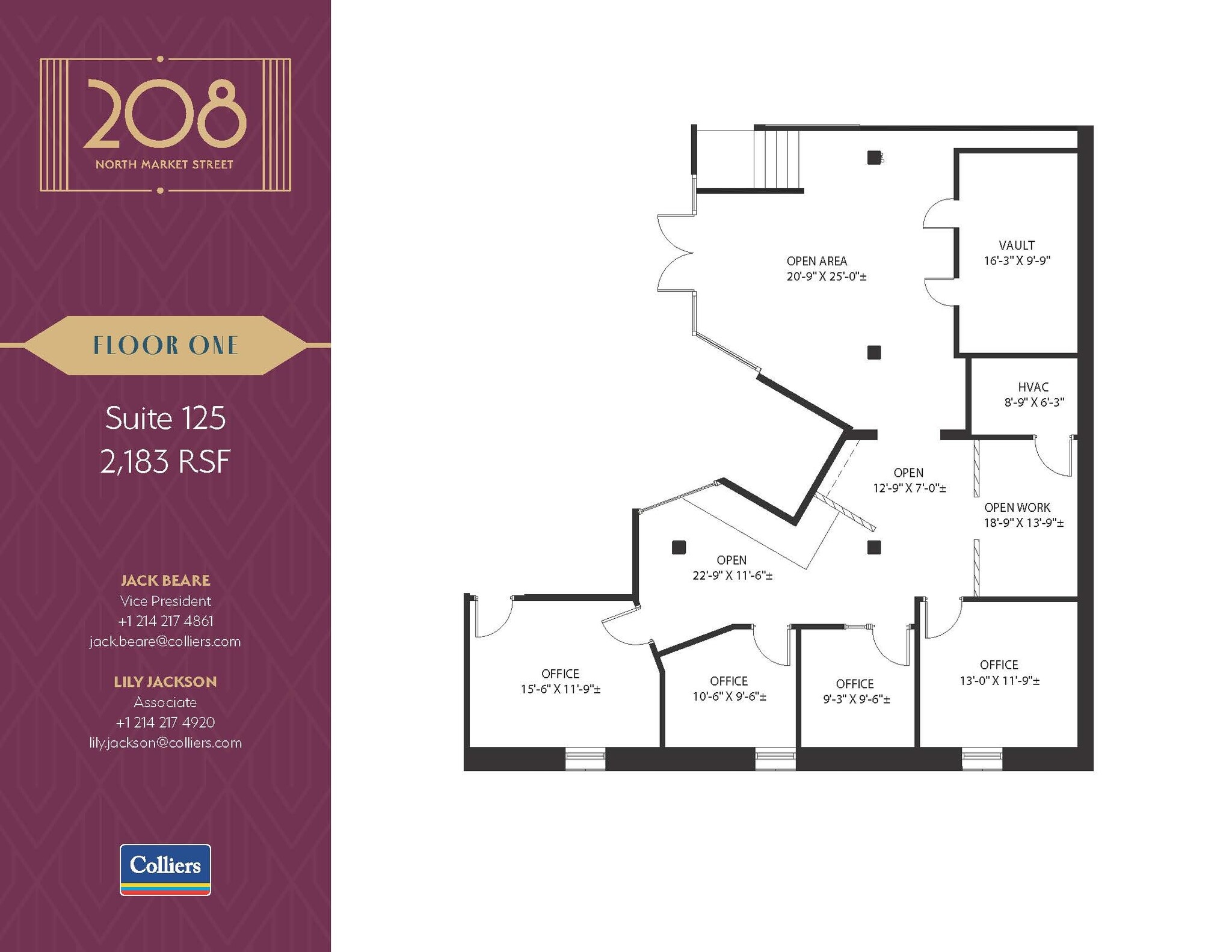 208 N Market St, Dallas, TX à louer Plan d’étage- Image 1 de 1