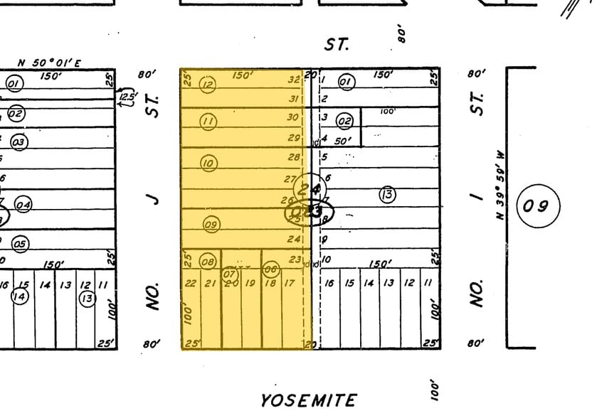 413 W Yosemite Ave, Madera, CA for lease - Plat Map - Image 2 of 7