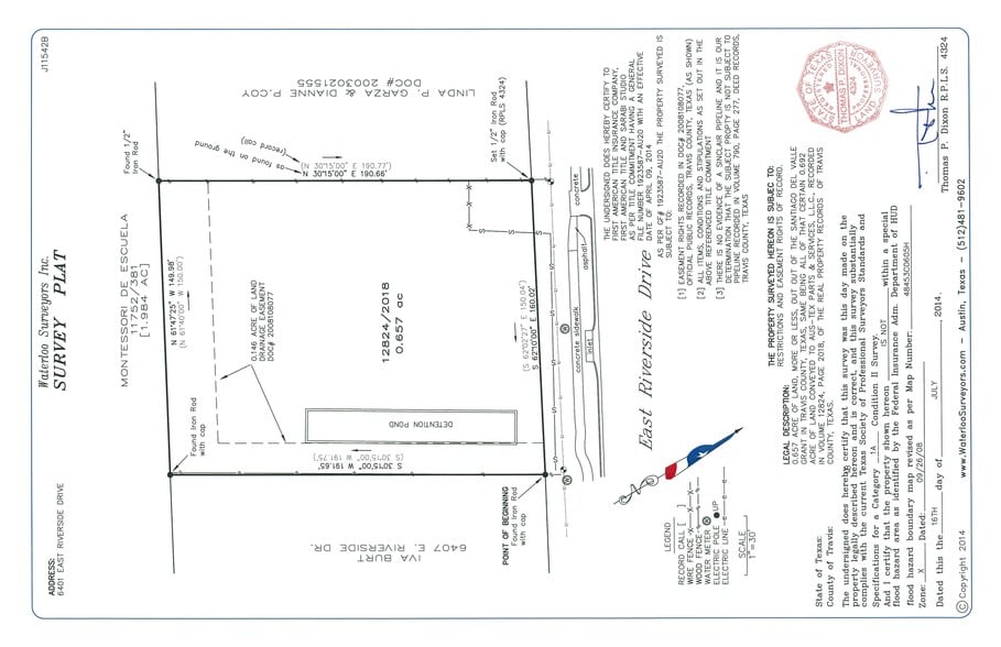6401 E Riverside Dr, Austin, TX à vendre - Plan cadastral - Image 2 de 5