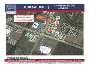9828 Bluebonnet Blvd, Baton Rouge, LA - AERIAL  map view