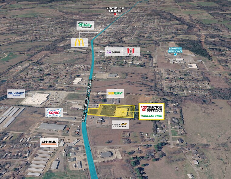 1555 E Main St, Booneville, AR à vendre - Photo du bâtiment - Image 2 de 7