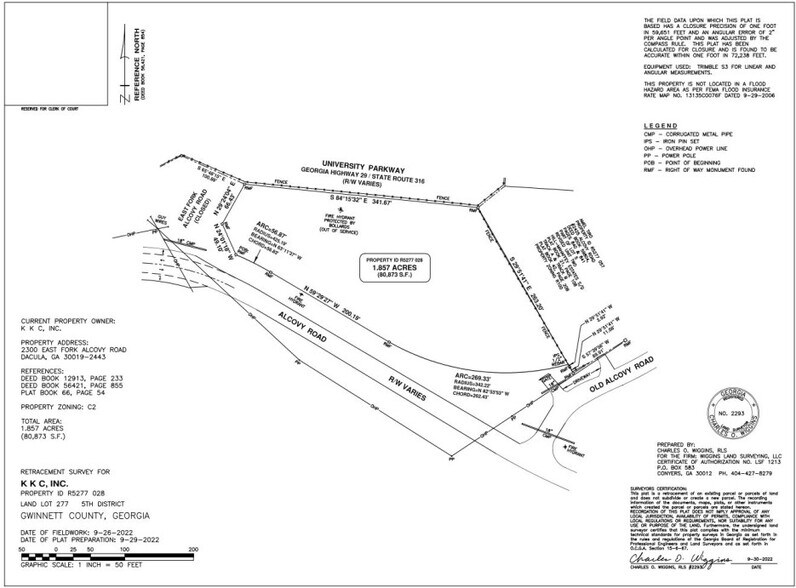 2300 E Fork Alcovy Rd, Dacula, GA à vendre - Plan de site - Image 3 de 3