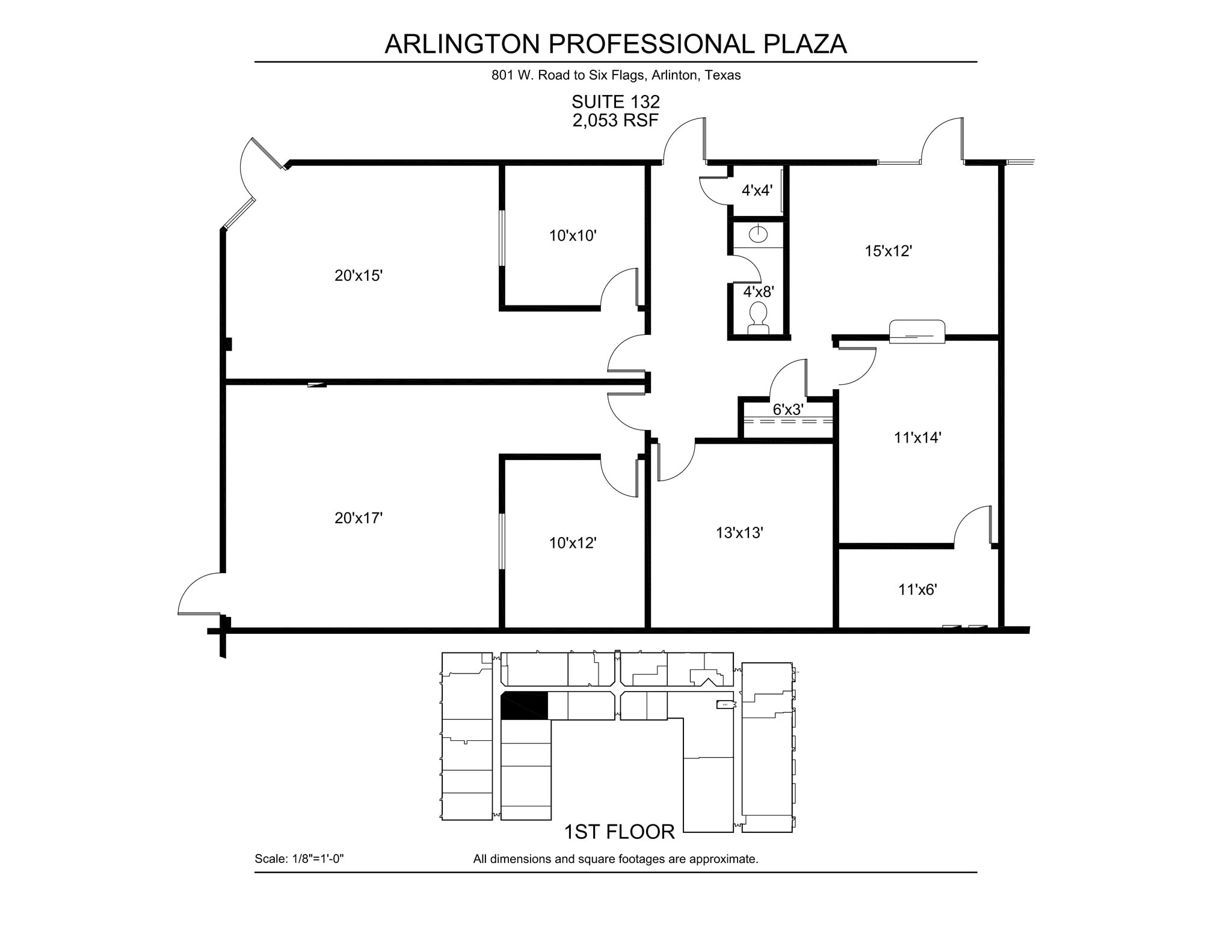 801 W Road To Six Flags, Arlington, TX for lease Floor Plan- Image 1 of 1