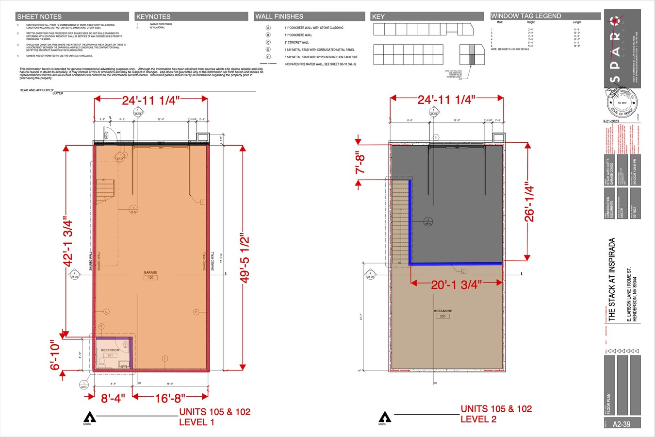 1150 Larson ln, Henderson, NV 89044 - Unité 105 -  - Plan d  tage - Image 1 of 1