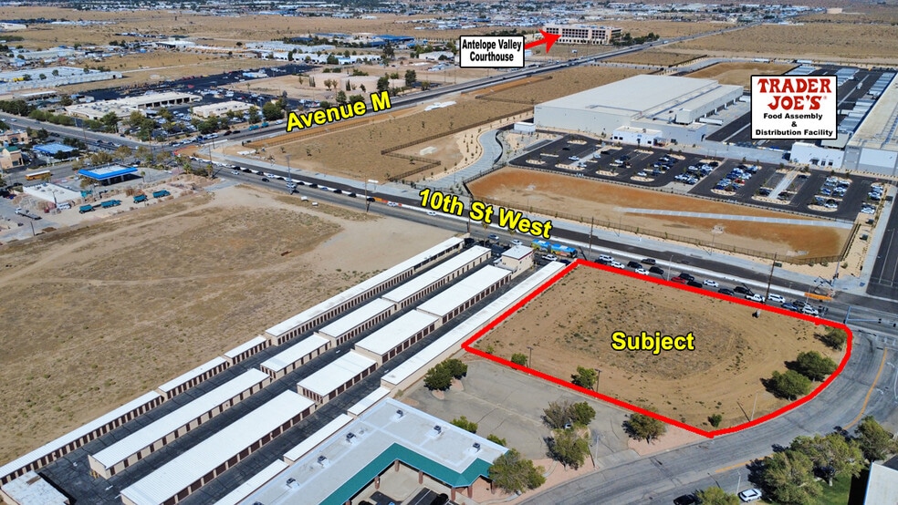 NWC 10th Street W & Avenue M-4, Palmdale, CA for sale - Aerial - Image 2 of 5
