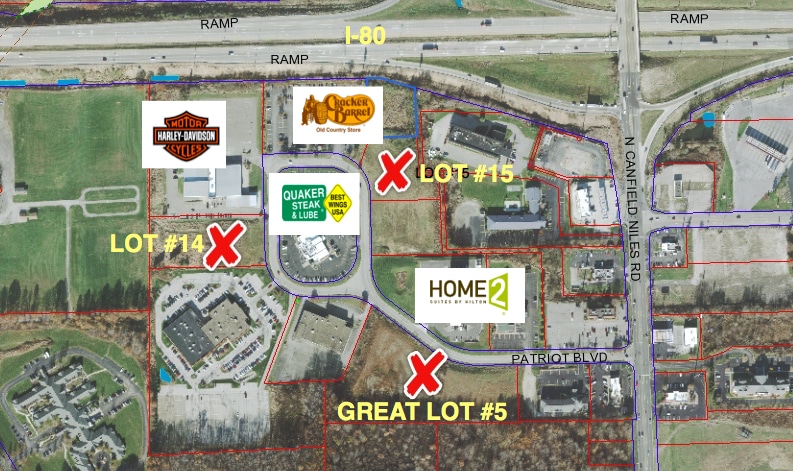 Patriot Drive, Austintown, OH for sale - Aerial - Image 2 of 4