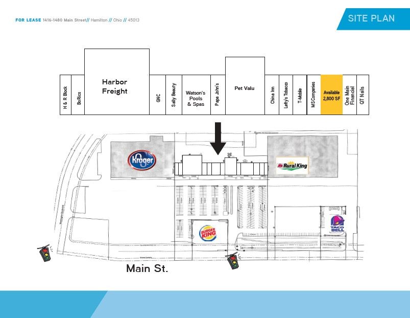 1416-1474 Hamilton Richmond Rd, Hamilton, OH for lease Site Plan- Image 1 of 1