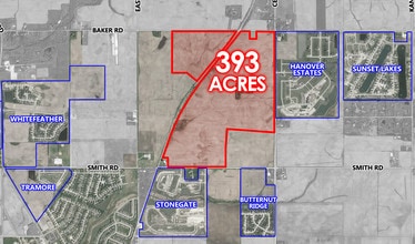 Cedar Rd, Manhattan, IL - Aerial  map view