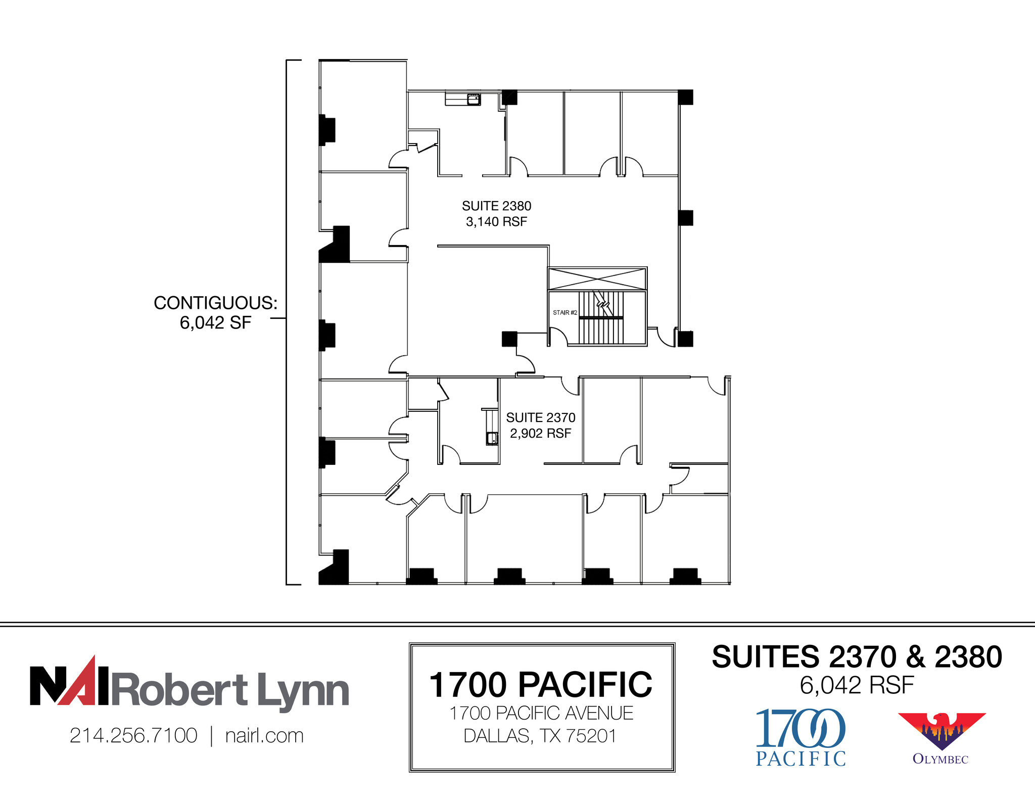 1700 Pacific Ave, Dallas, TX à louer Plan d  tage- Image 1 de 1