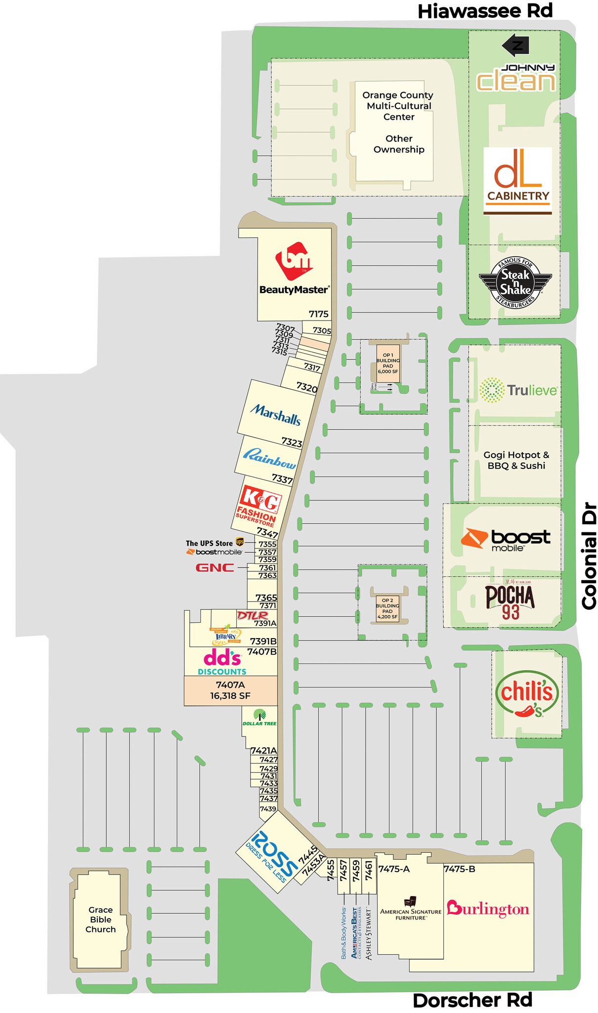 7149-7475 W Colonial Dr, Orlando, FL for lease Site Plan- Image 1 of 1
