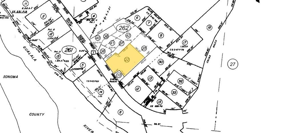 39301 S US Hwy 1, Gualala, CA à vendre - Plan cadastral - Image 2 de 3