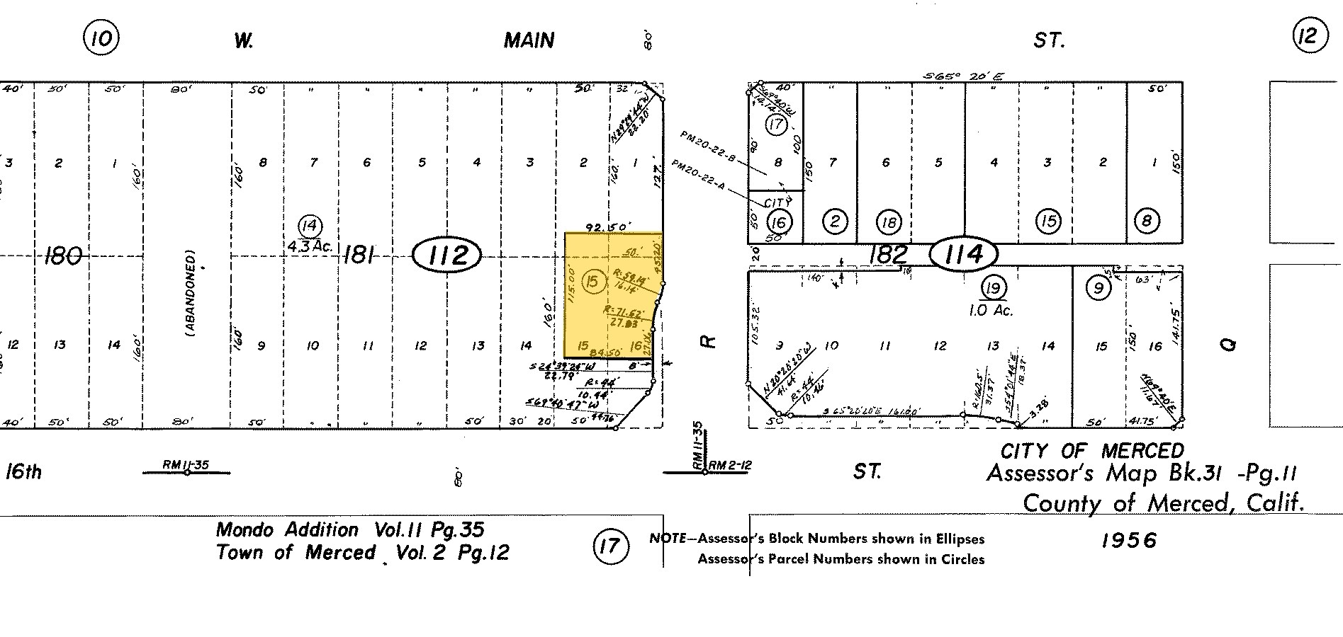 1635 R St, Merced, CA à louer Plan cadastral- Image 1 de 4