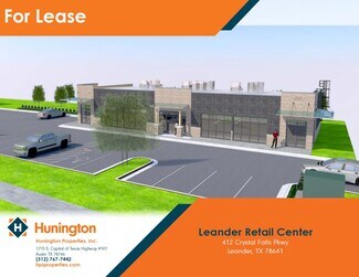 Plus de détails pour 412 Crystal Falls Pkwy, Leander, TX - Commerce de détail à louer