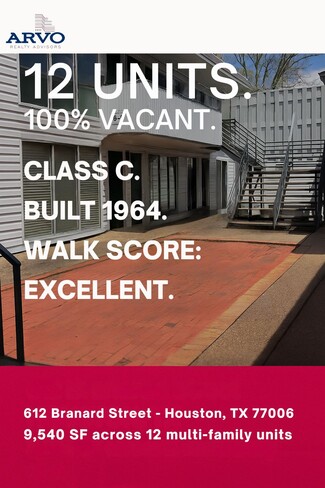 Plus de détails pour 612-618 Branard St, Houston, TX - Multi-résidentiel à vendre