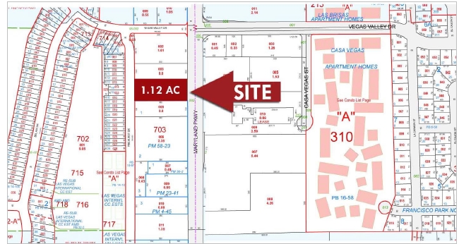 2965 S Maryland Pky, Las Vegas, NV for lease - Plat Map - Image 2 of 7