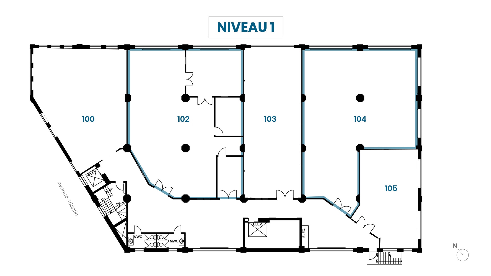400 Av Atlantic, Montréal, QC à louer Plan d’étage- Image 1 de 1
