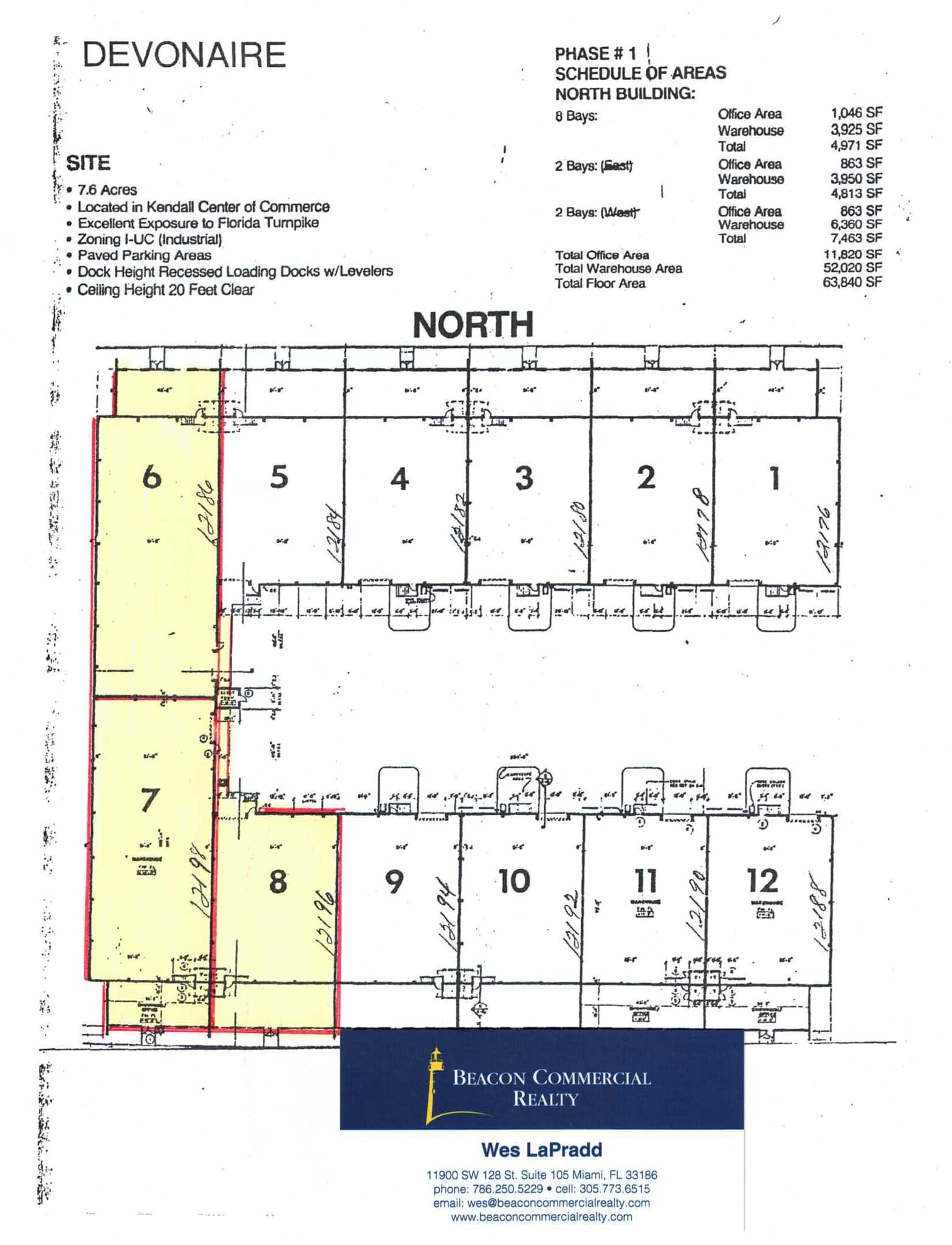 12176-12198 SW 128th St, Miami, FL for lease Site Plan- Image 1 of 1