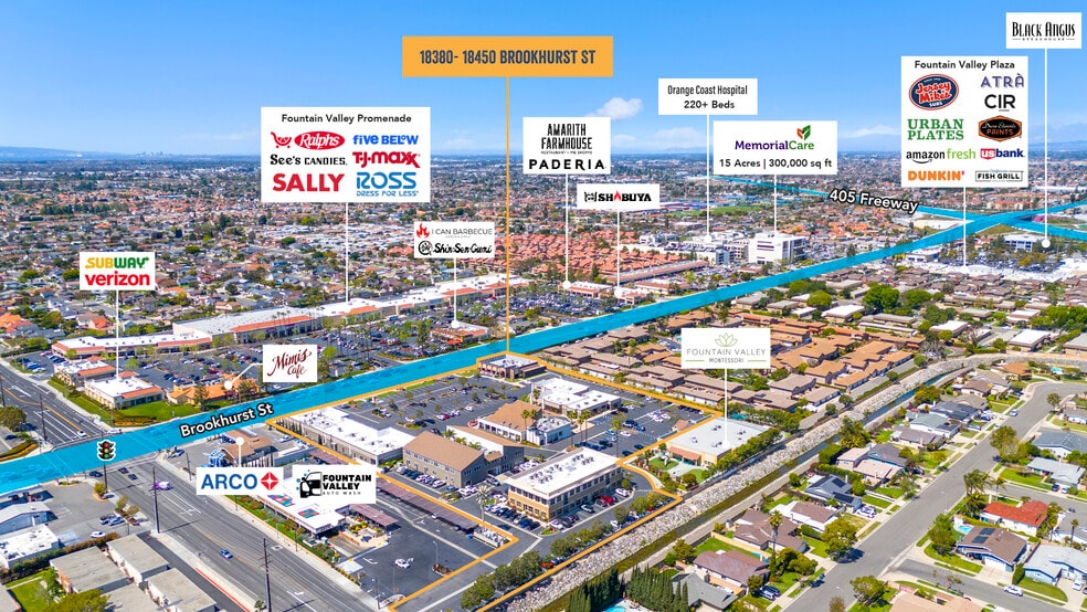 18380-18450 Brookhurst St, Fountain Valley, CA à vendre - Aérien - Image 2 de 12