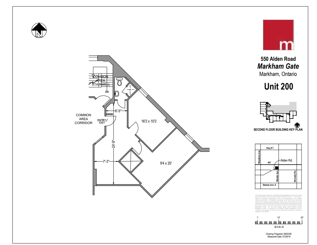 550 Alden Rd, Markham, ON for lease Floor Plan- Image 1 of 1