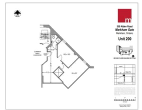 550 Alden Rd, Markham, ON for lease Floor Plan- Image 1 of 1