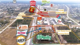 Plus de détails pour Commercial Corner- San Marcos & San Felipe, Cleveland, TX - Terrain à vendre