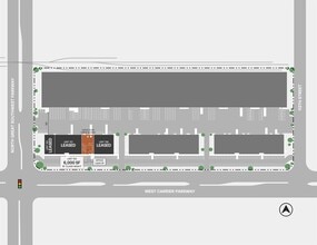 1205 W Carrier Pky, Grand Prairie, TX à louer Plan de site- Image 1 de 1