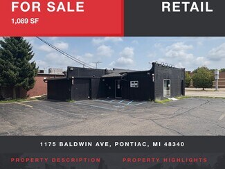 Plus de détails pour 1175 Baldwin Ave, Pontiac, MI - Commerce de détail à vendre