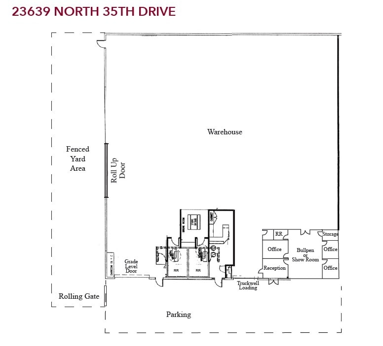 23639 N 35th Dr, Glendale, AZ for lease Floor Plan- Image 1 of 9