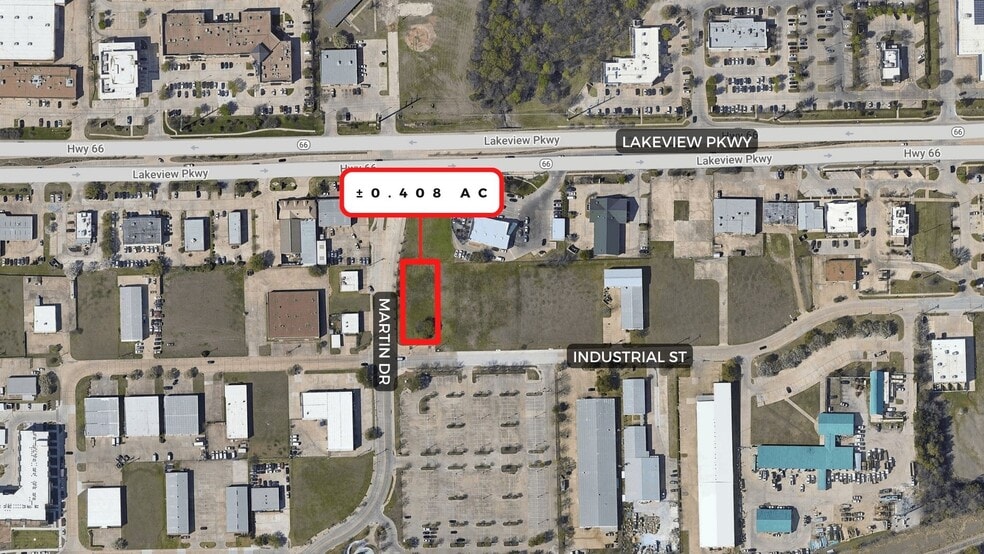 4101 Industrial St, Rowlett, TX for sale - Aerial - Image 1 of 2