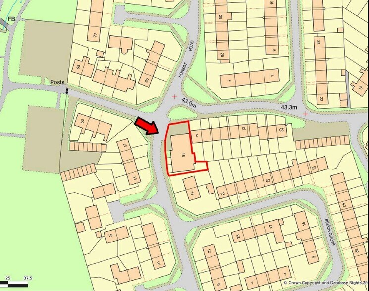 18A Forest Rd, Northallerton à vendre - Plan de site - Image 3 de 3