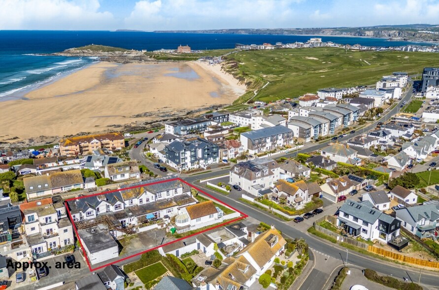 55-57 Pentire Av, Newquay à vendre - Aérien - Image 1 de 2