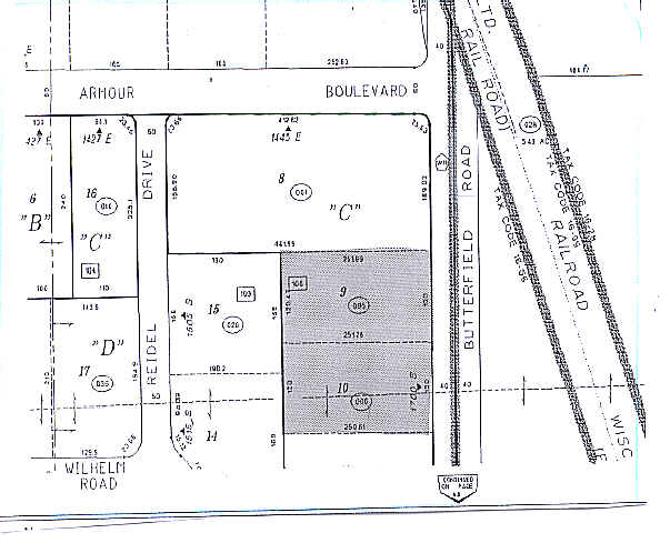 1700-1710 S Butterfield Rd, Mundelein, IL à louer - Plan cadastral - Image 2 de 4