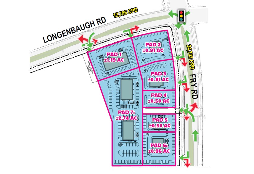 SWC Fry Rd & Longenbaugh Rd, Cypress, TX à louer - Photo du bâtiment - Image 1 de 1