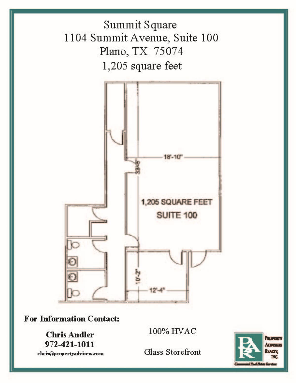 1104 Summit Ave, Plano, TX à louer Plan d’étage- Image 1 de 1
