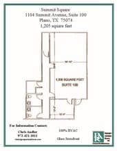 1104 Summit Ave, Plano, TX à louer Plan d’étage- Image 1 de 1