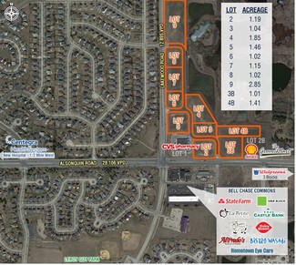 More details for Algonquin & Lakewood Rd, Lake In The Hills, IL - Land for Sale