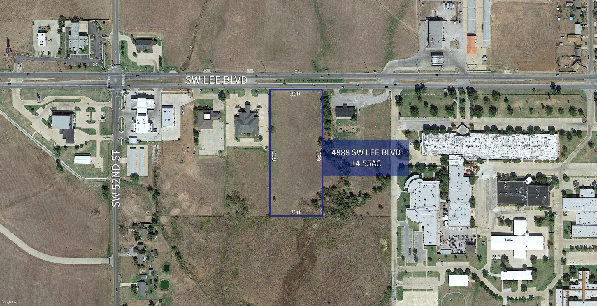 4888 SW Lee Blvd, Lawton, OK à vendre Aérien- Image 1 de 3
