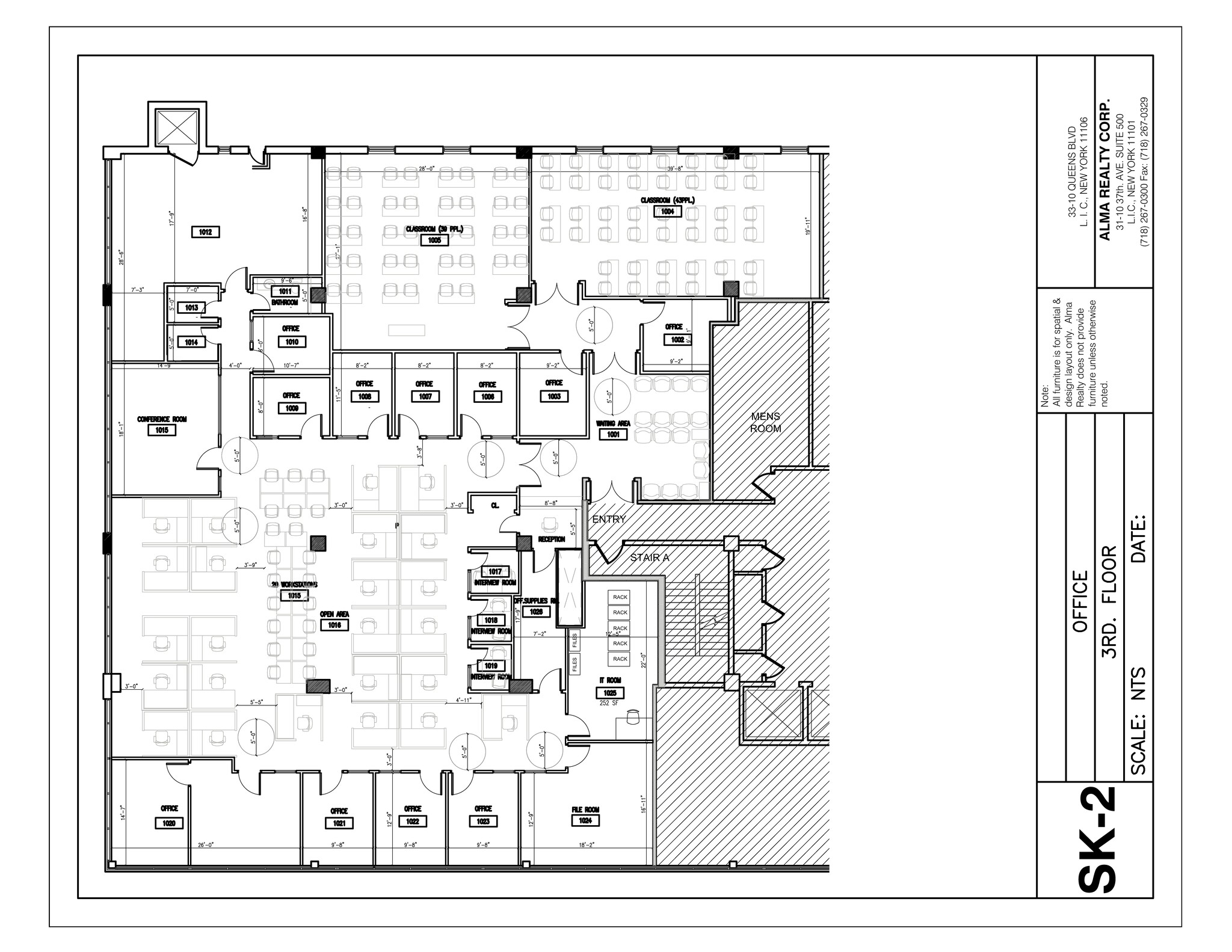 33-10 Queens Blvd, Long Island City, NY à louer Plan d’étage- Image 1 de 9