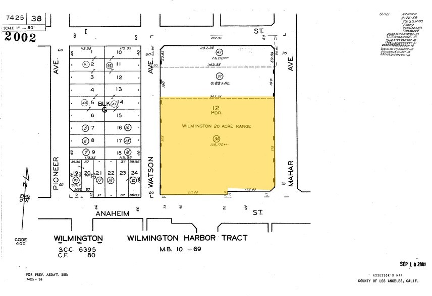 1331 E Anaheim St, Wilmington, CA à louer - Plan cadastral - Image 3 de 3