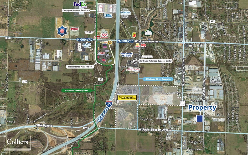 800 S Lincoln St, Lowell, AR for lease - Building Photo - Image 2 of 4