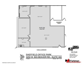 3310 W Big Beaver Rd, Troy, MI for lease Floor Plan- Image 1 of 1