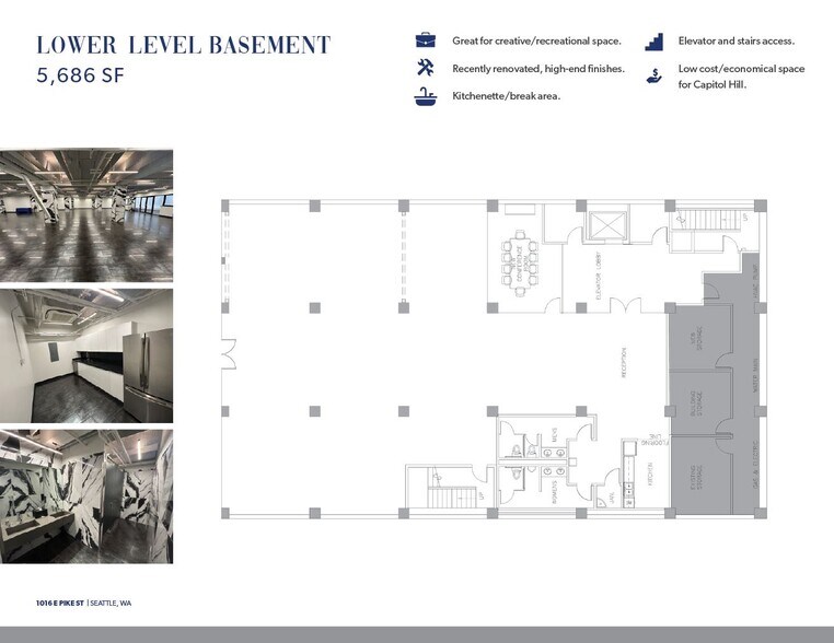 1016 E Pike St, Seattle, WA à louer - Plan d’étage - Image 2 de 24