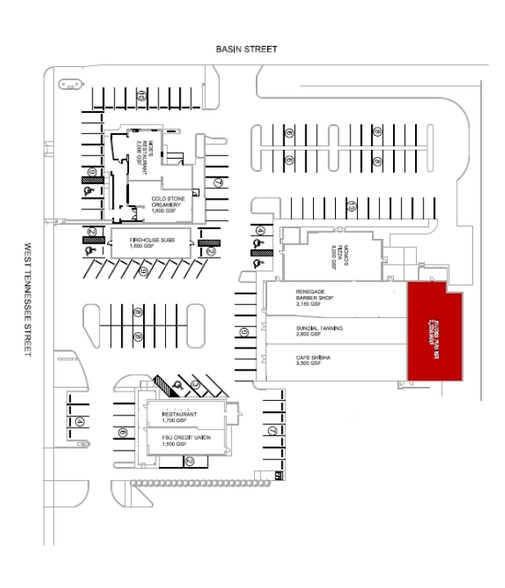 1416 W Tennessee St, Tallahassee, FL à louer - Plan de site - Image 1 de 5