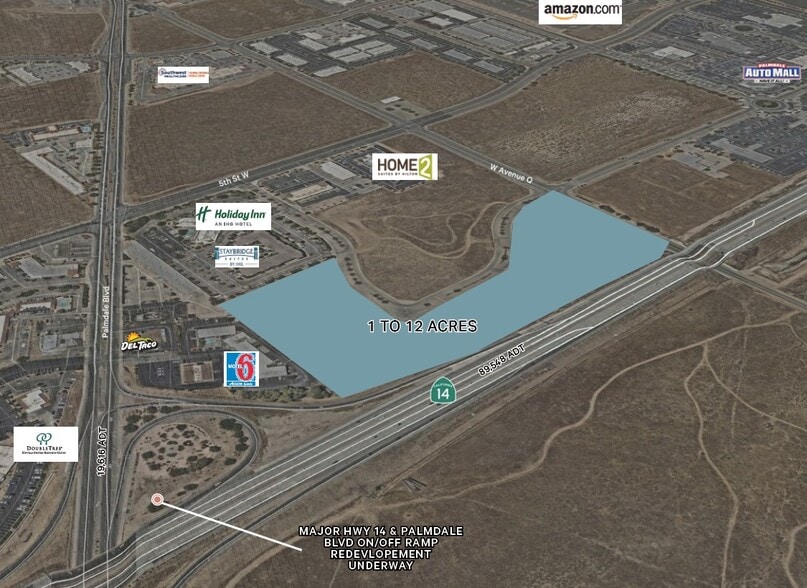 SWC Hwy 14 & W Ave Q, Palmdale, CA à vendre - Photo du bâtiment - Image 2 de 4