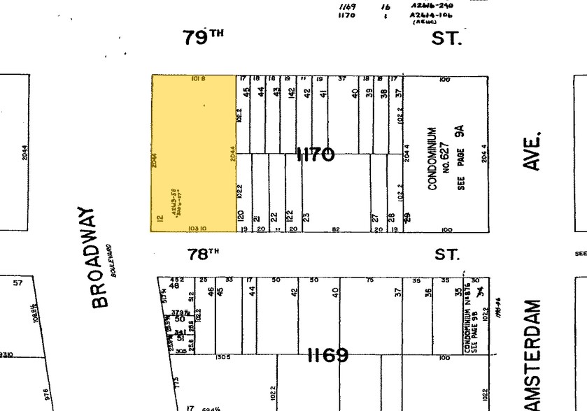 2200-2218 Broadway, New York, NY à louer - Plan cadastral - Image 2 de 8