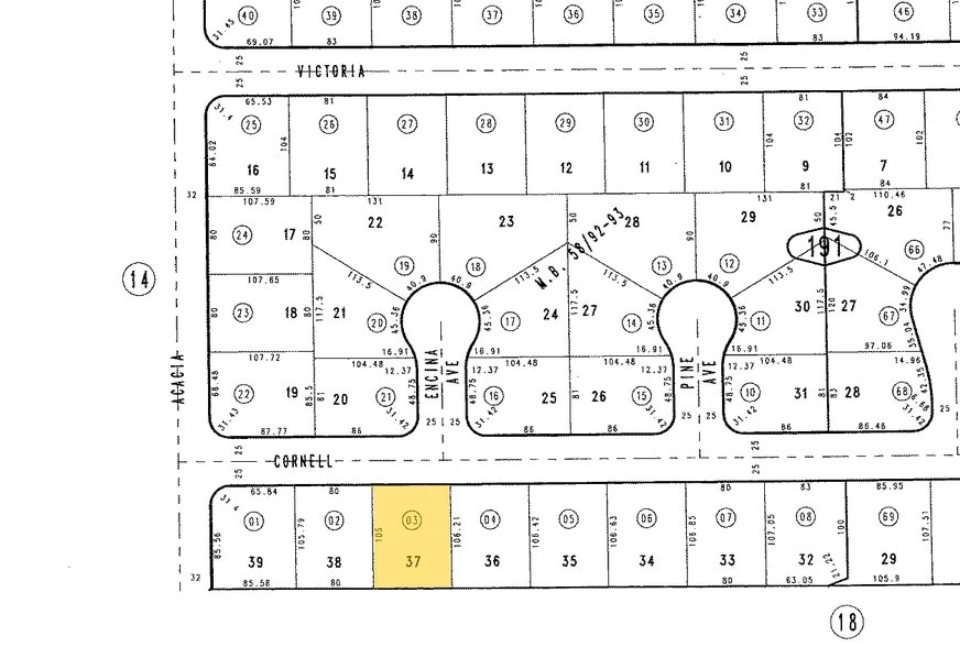 1744 S Willow Ave, Rialto, CA for lease - Plat Map - Image 1 of 8